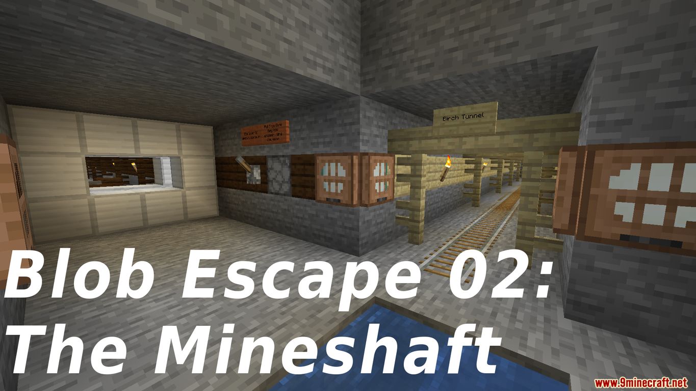 Blob Escape 02: The Mineshaft Map 1.14.4 for Minecraft 1