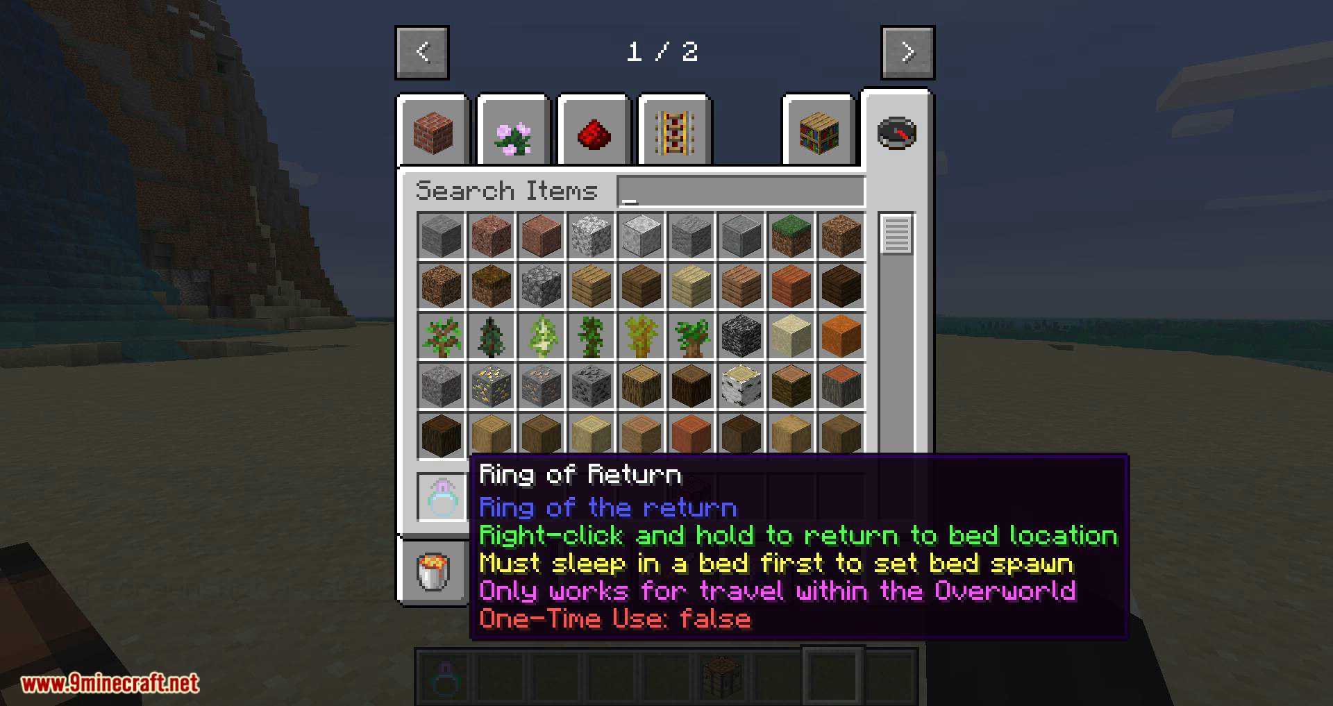 Ring of Return Mod (1.20.4, 1.19.2) - Return to Your Bed Spawn 7