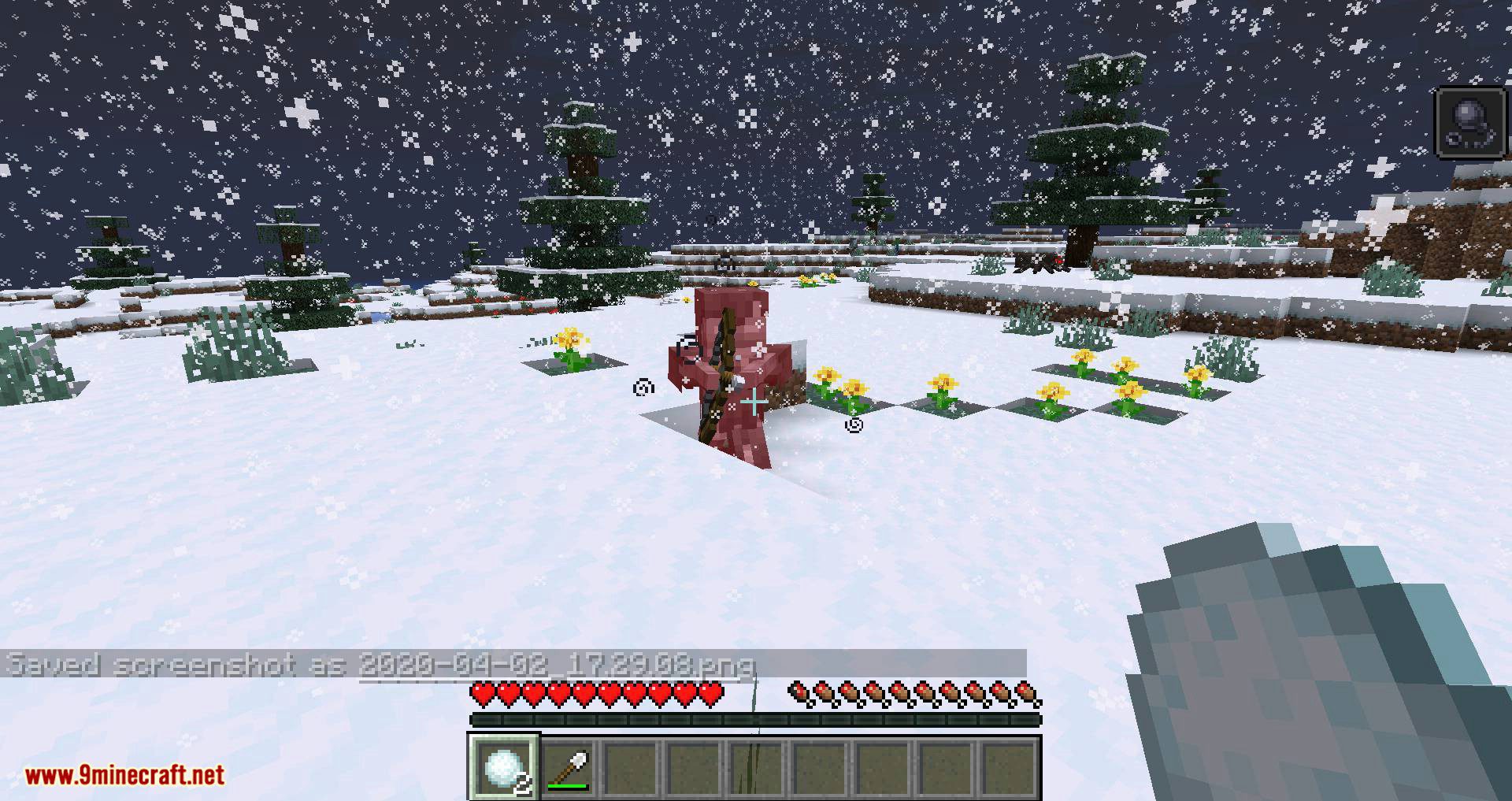 Snowballs Freeze Mobs Mod (1.20.4, 1.19.4) - Snowballs is More Powerful Now 8