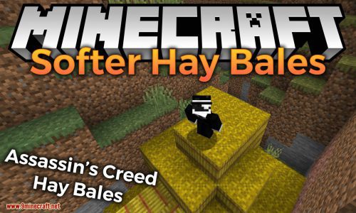 Softer Hay Bales Mod (1.21.1, 1.20.1) – Assassin’s Creed Style Thumbnail