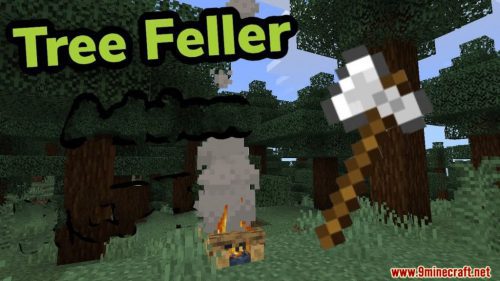 Tree Feller Data Pack 1.16.5, 1.15.2 (Realistic Tree Chopping in Minecraft) Thumbnail