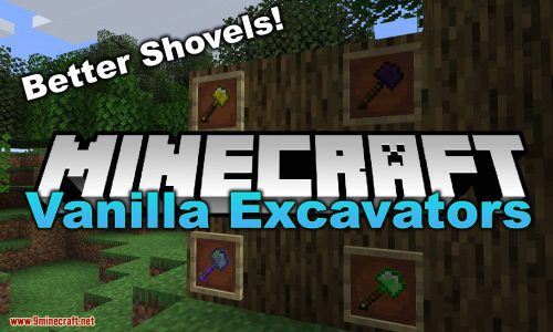 Vanilla Excavators Mod (1.18.2, 1.17.1) – Better Shovels Thumbnail
