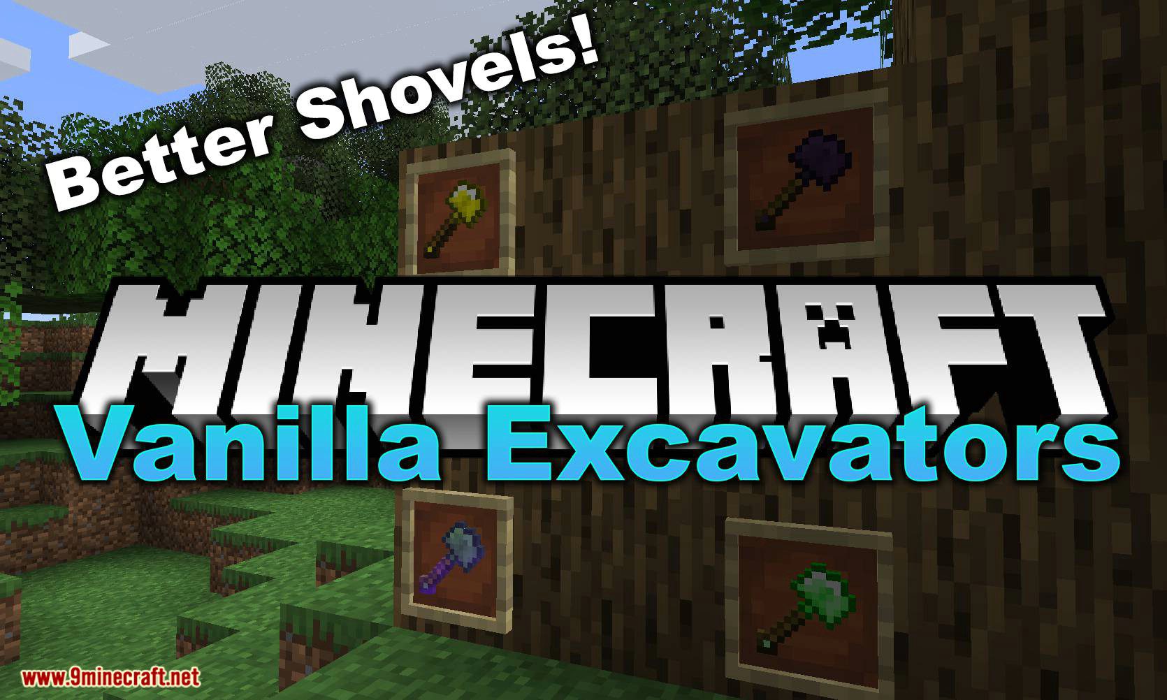 Vanilla Excavators Mod (1.18.2, 1.17.1) - Better Shovels 1