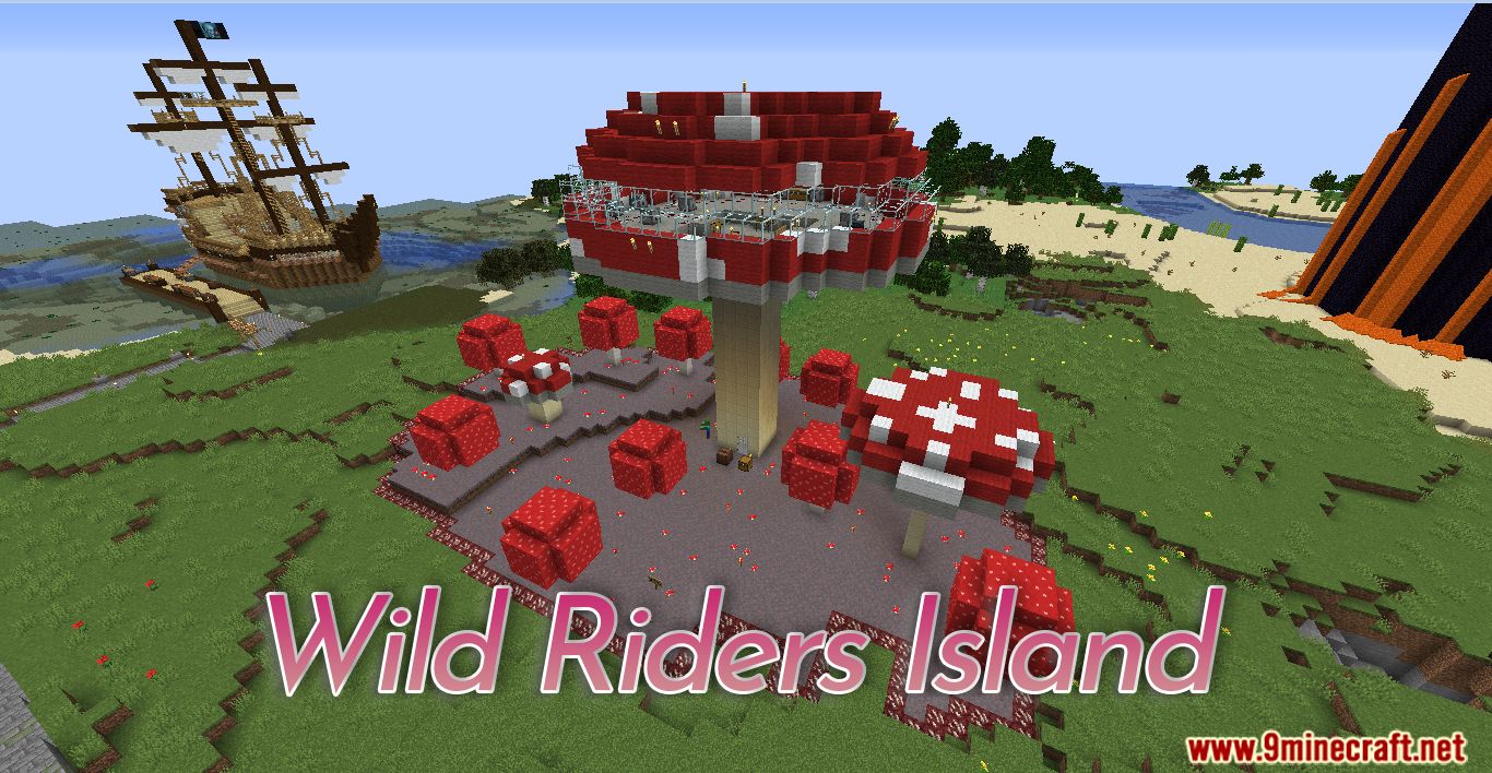 Wild Riders Island Map 1.14.4 for Minecraft 1