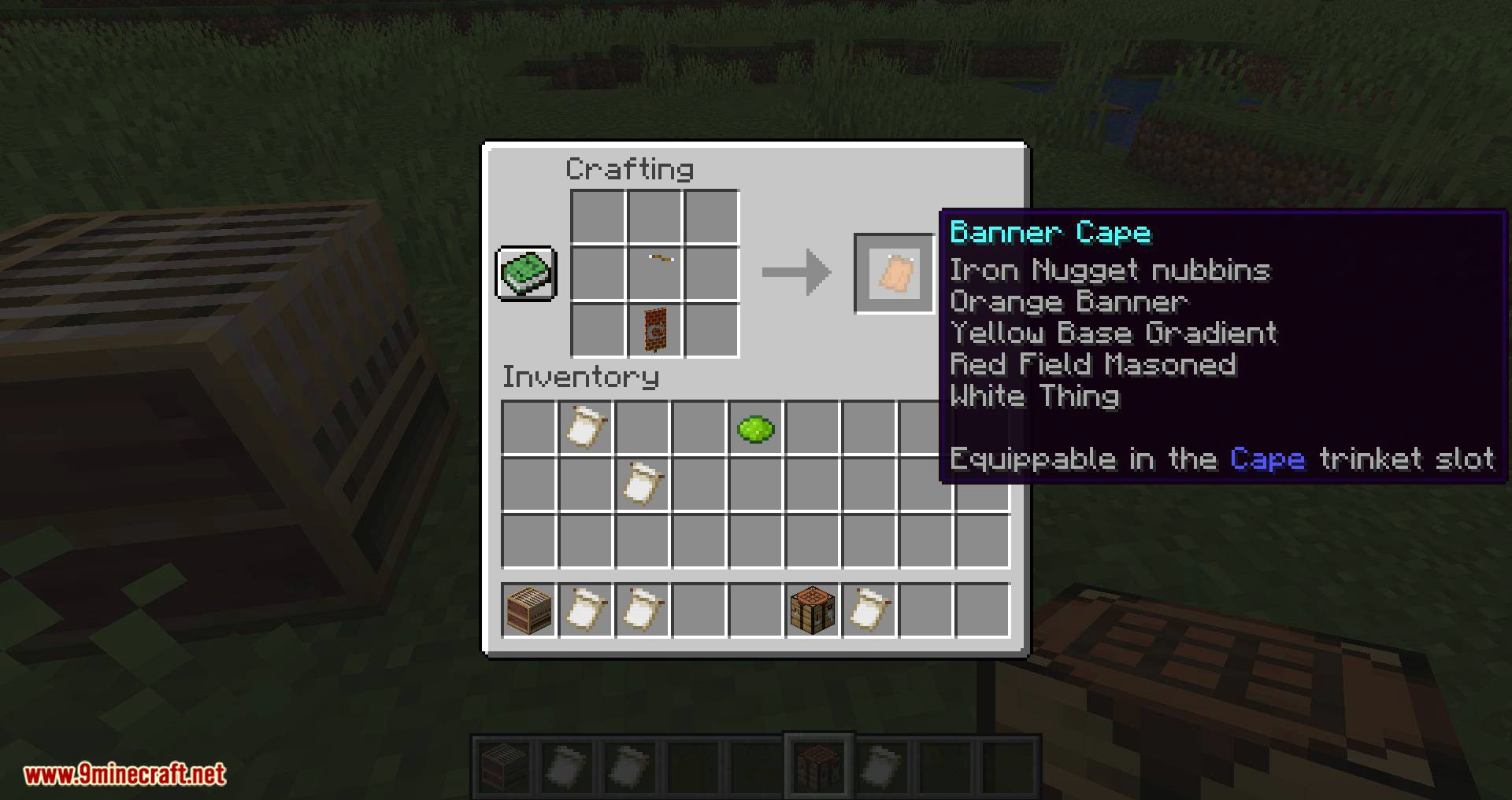 Banner Capes Mod (1.16.5, 1.15.2) - Wear a Banner as a Cape 4