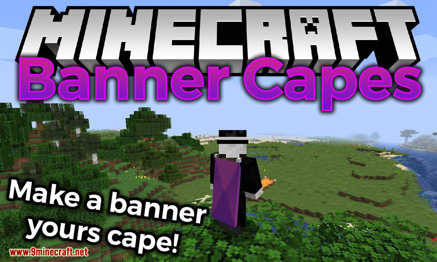 Banner Capes Mod (1.16.5, 1.15.2) - Wear a Banner as a Cape 1