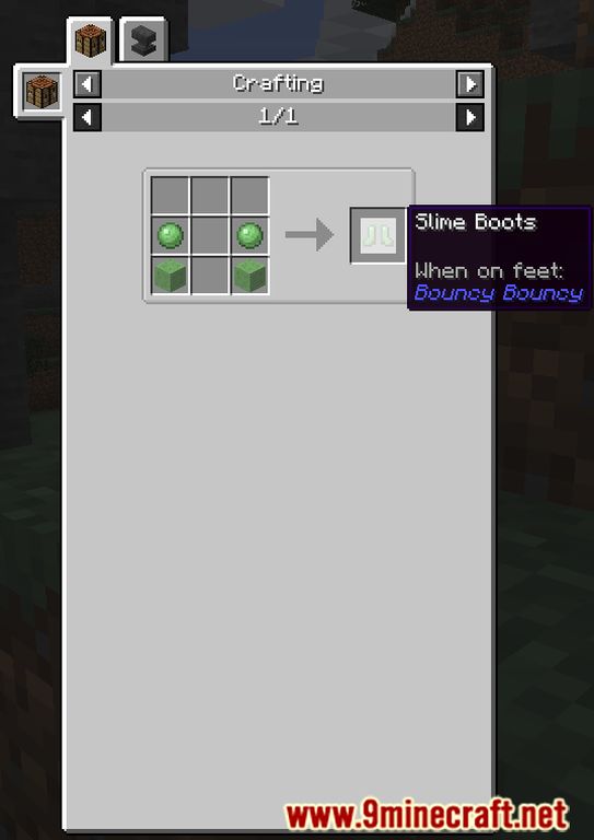 Bouncy Bouncy Mod 1.15.2 (Slime Boots, Slime Sling) 2