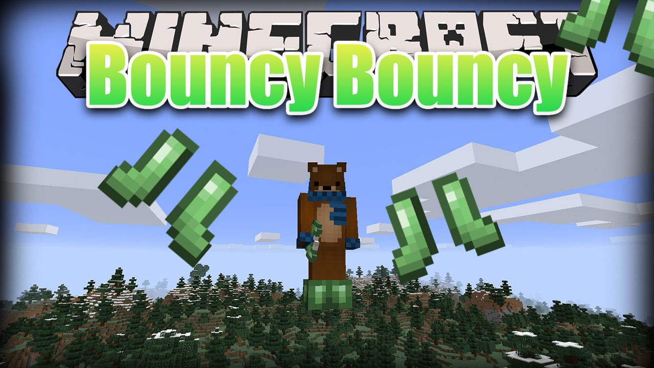 Bouncy Bouncy Mod 1.15.2 (Slime Boots, Slime Sling) 1