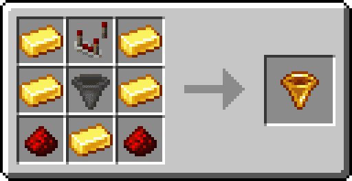 Golden Hopper Mod (1.20.1, 1.19.4) - Hoppers Can Filter Items 2