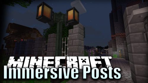 Immersive Posts Mod (1.19.2, 1.18.2) – Customizable Posts, Decorations Thumbnail