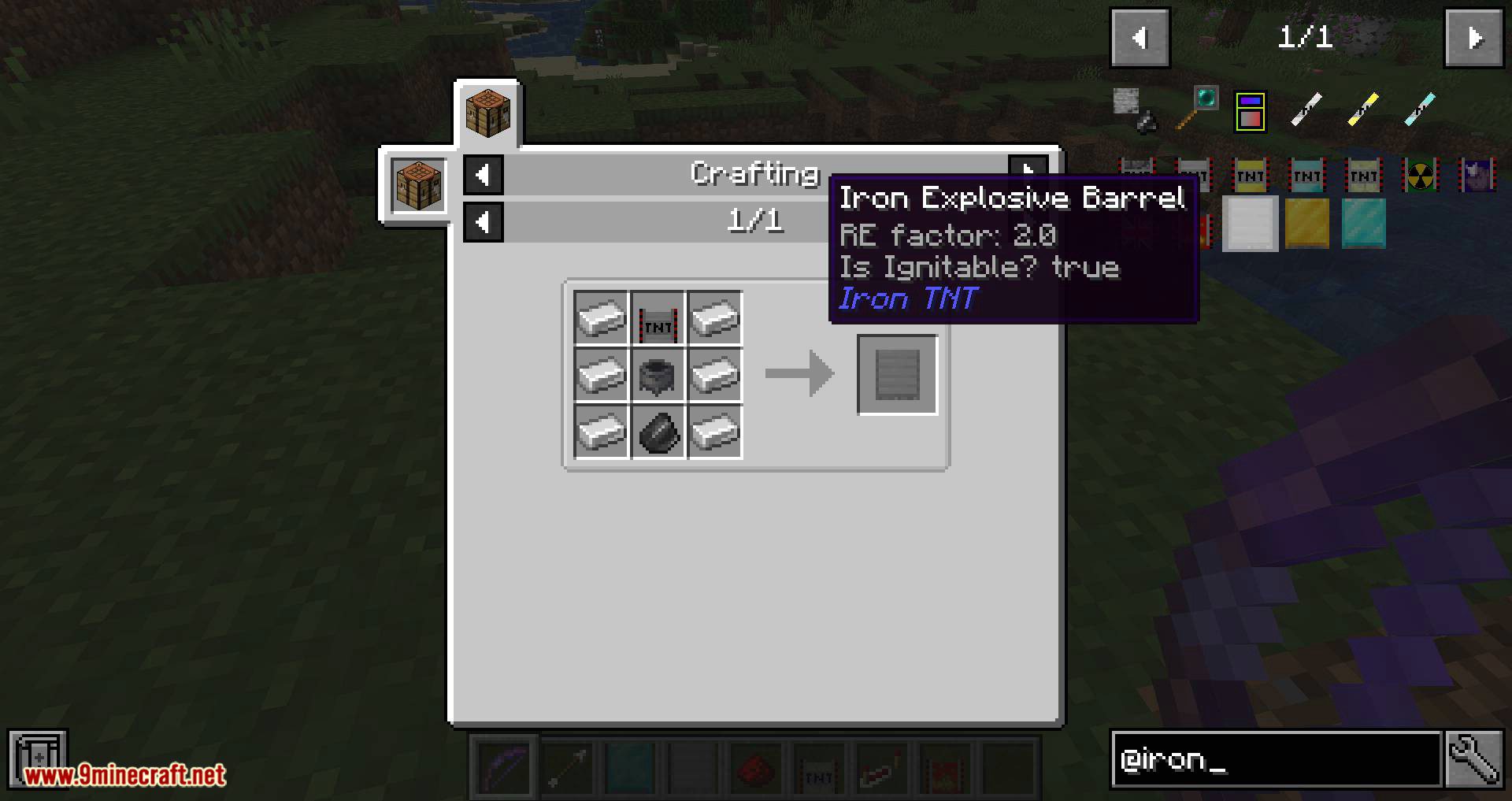 Iron TNT Mod 1.16.5, 1.15.2 (Tier TNTs, Explosive Barrels, Throwables) 25