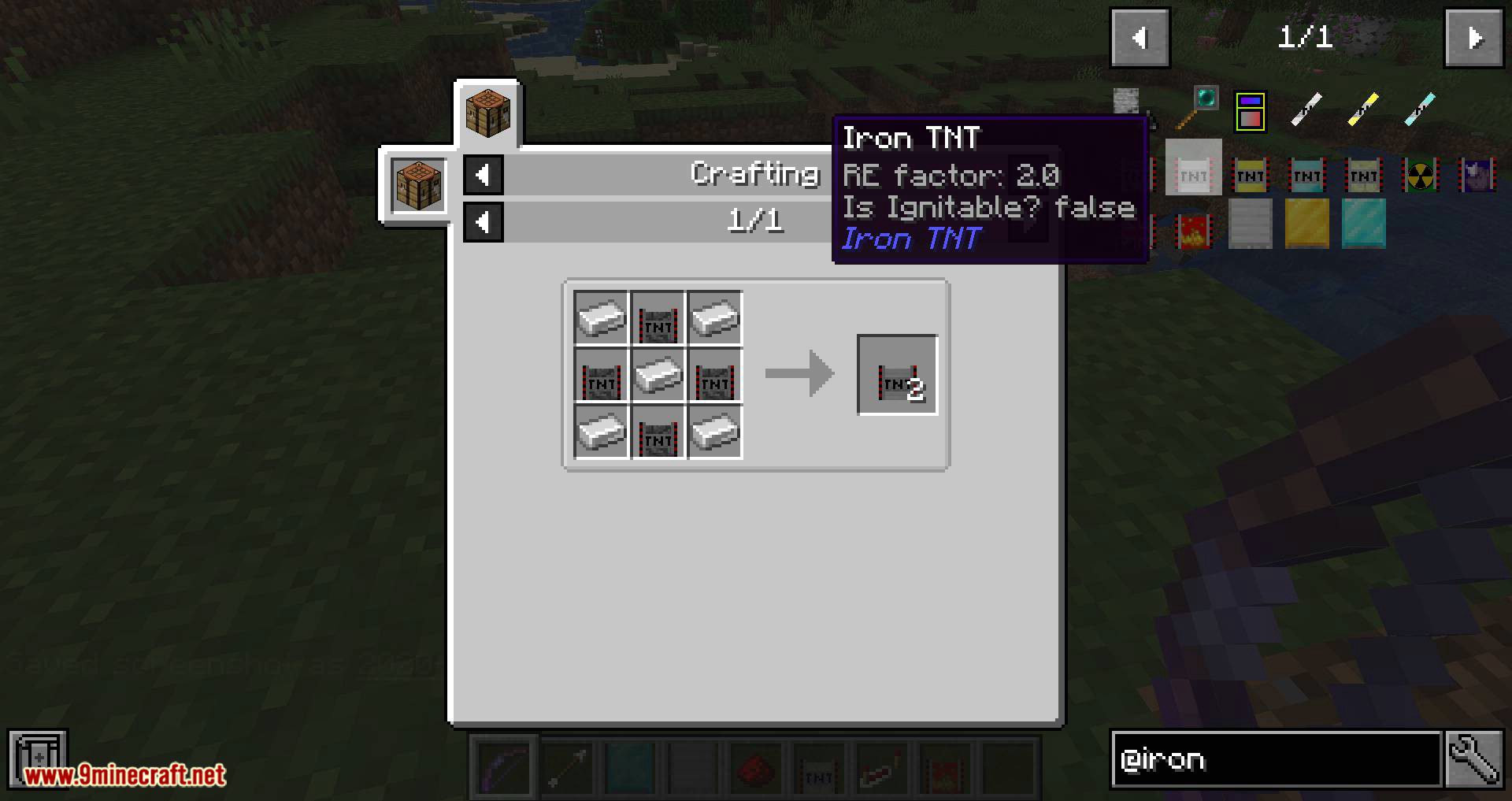 Iron TNT Mod 1.16.5, 1.15.2 (Tier TNTs, Explosive Barrels, Throwables) 26