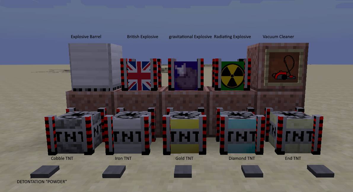 Iron TNT Mod 1.16.5, 1.15.2 (Tier TNTs, Explosive Barrels, Throwables) 7