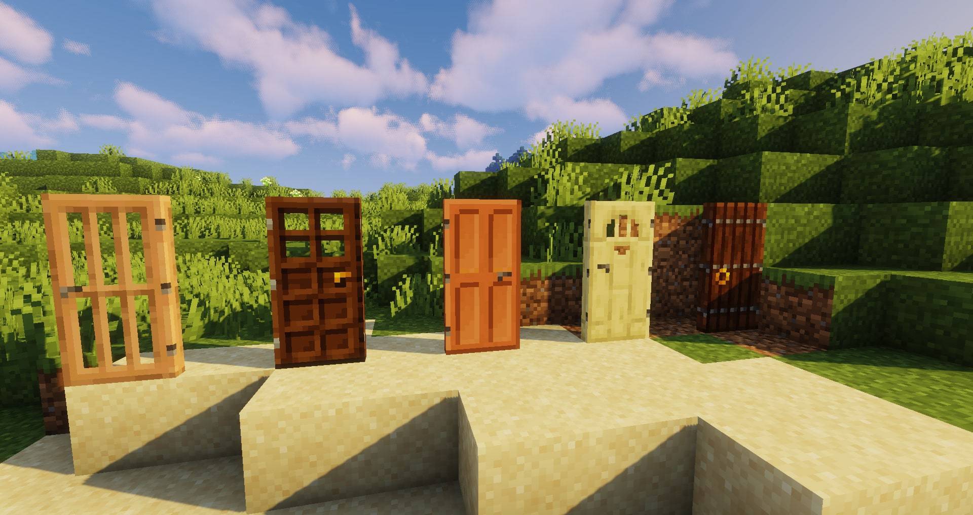 Macaw's Doors Mod (1.20.4, 1.19.4) - Shoji, Metal, Jail, Modern, & More Doors 8