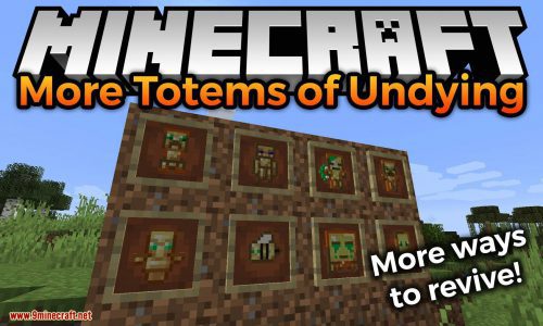 More Totems Of Undying Mod (1.21.1, 1.20.1) – More Ways to Revive Thumbnail