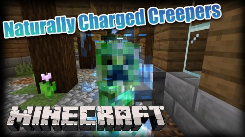 Naturally Charged Creepers Mod (1.21.1, 1.20.1) – Game Difficulty Increase Thumbnail