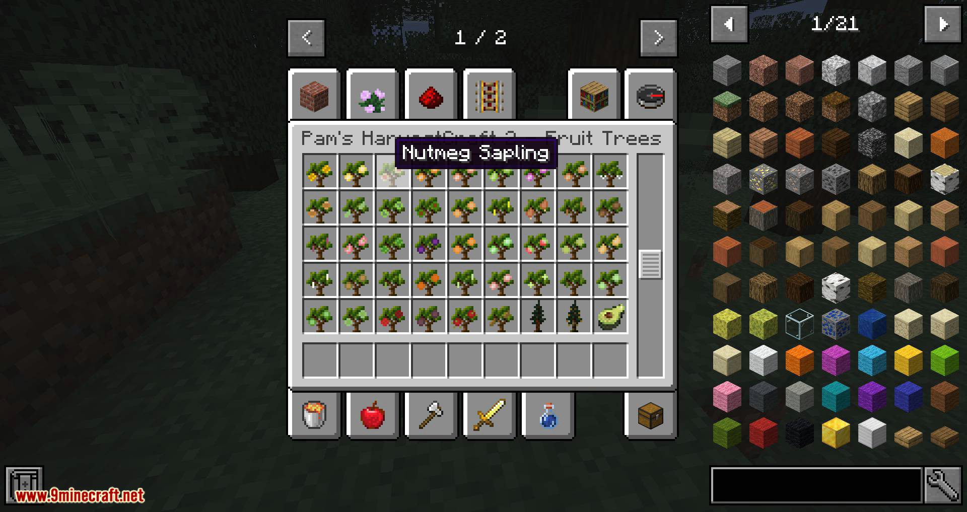 Pam's HarvestCraft 2 - Trees Mod (1.21.1, 1.20.1) - Many New Fruit-Bearing Trees 10