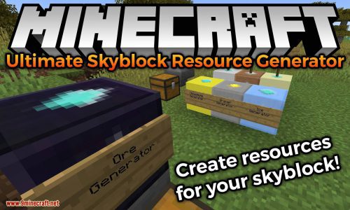 Ultimate Skyblock Resource Generator Mod (1.18.1, 1.16.5) Thumbnail