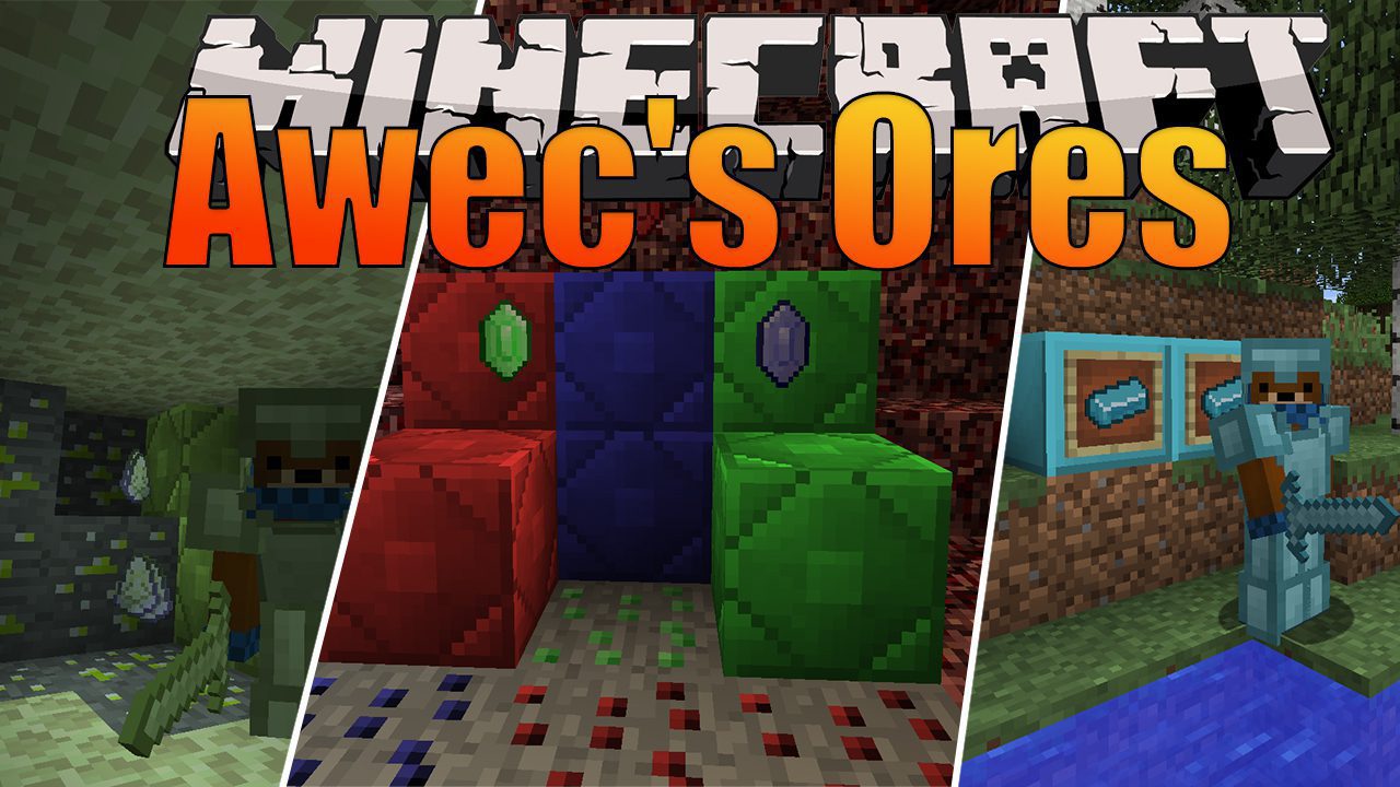 Awec's Ores Mod 1.12.2 (New Materials, Armours, Weaponry) 1