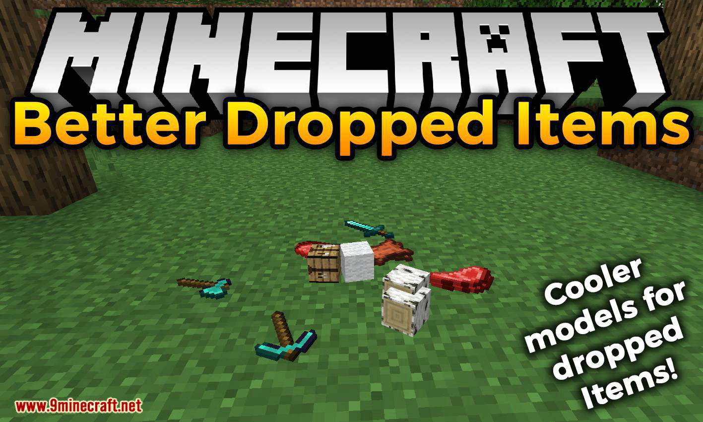 Better Dropped Items Mod (1.19.2, 1.18.2) - Cooler Models 1