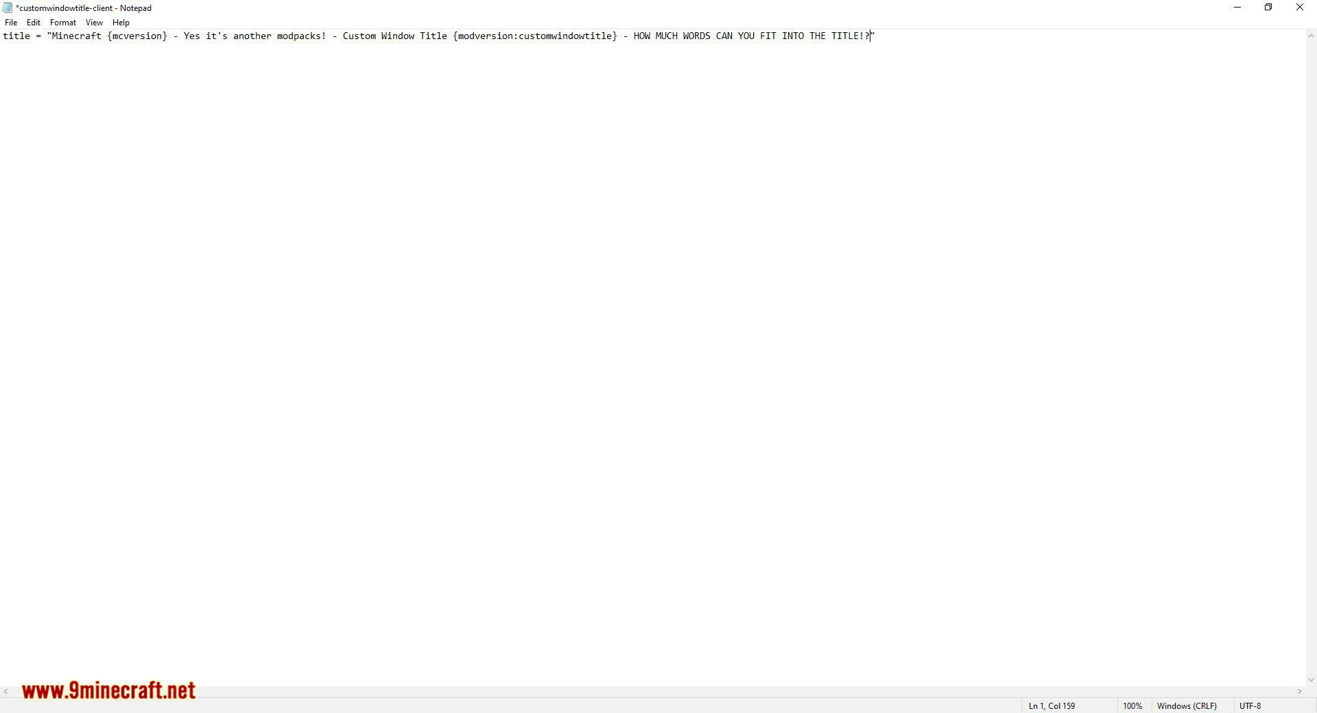 Custom Window Title Mod (1.20.4, 1.19.3) - Modify Your Window Title 8