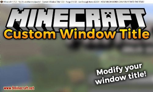 Custom Window Title Mod (1.21.1, 1.20.1) – Modify Your Window Title Thumbnail