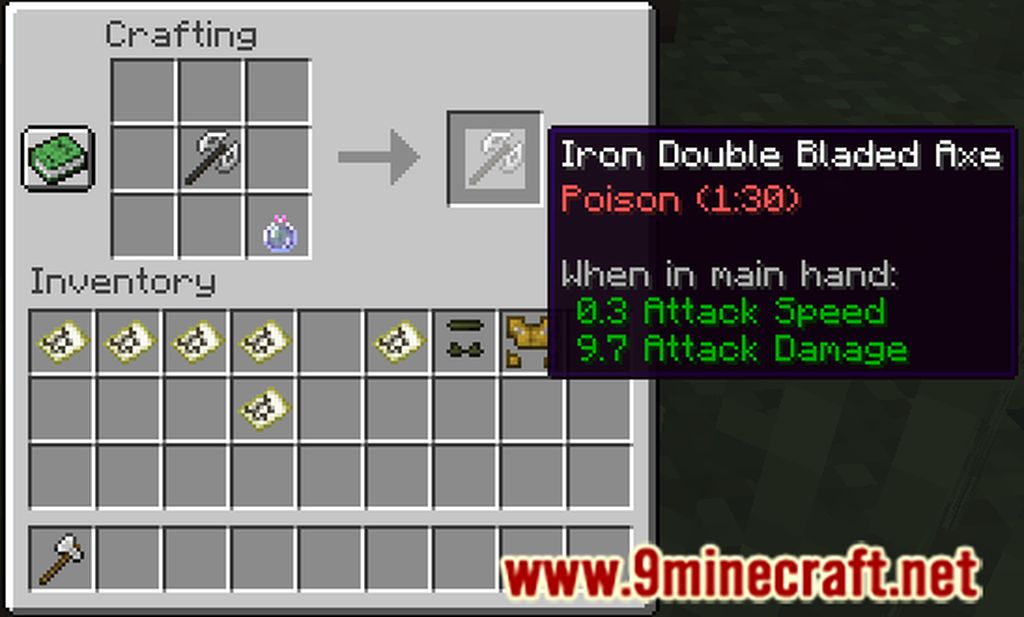 Double Bladed Axe Mod (1.16.5, 1.15.2) - Battle Axe 13