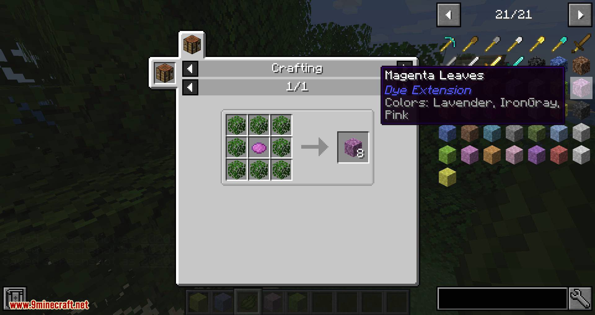 Dye Extension Mod (1.16.5, 1.15.2) - Too Many Dyed Items 8