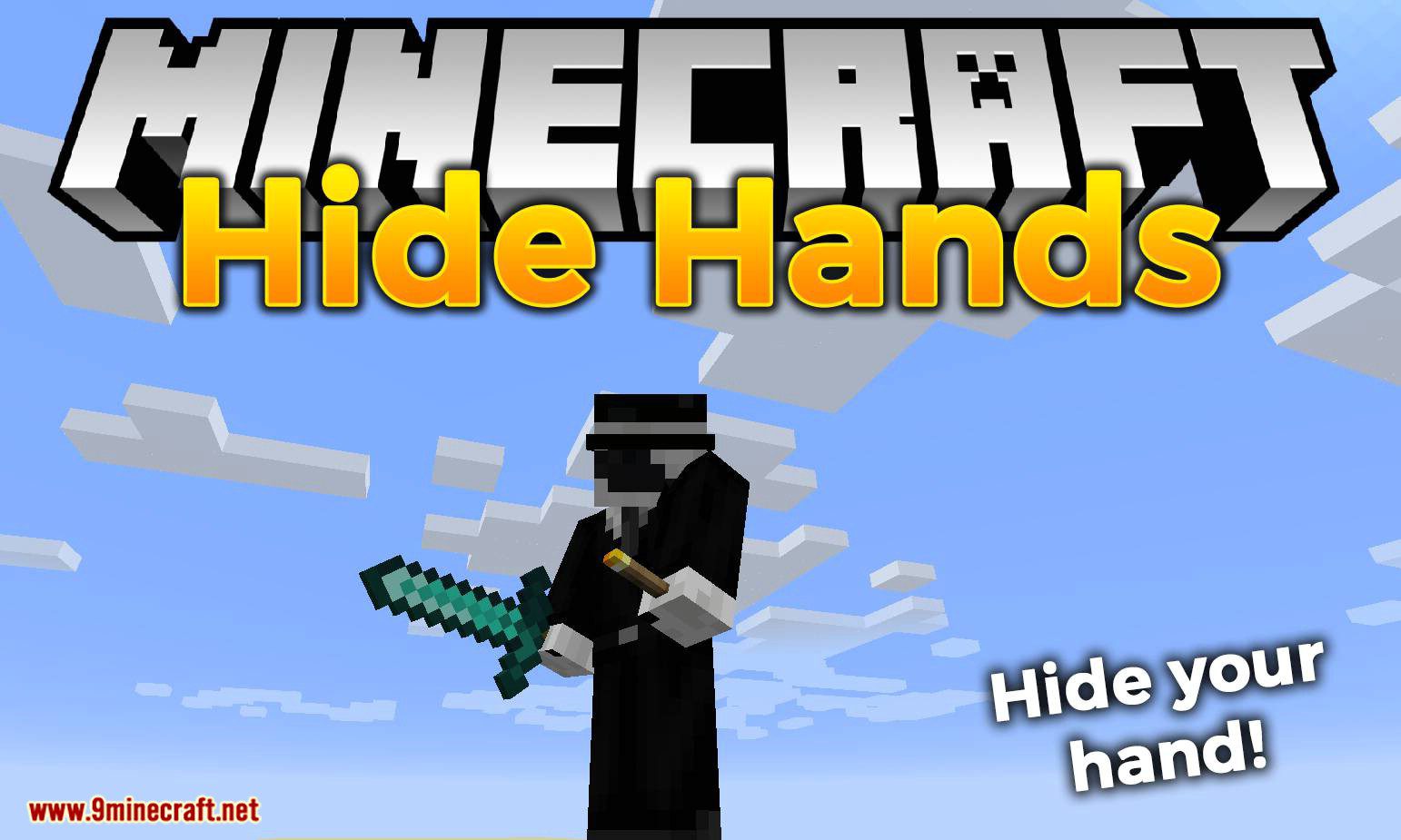 Hide Hands Mod (1.20.4, 1.19.4) - Hide Your Hands 1