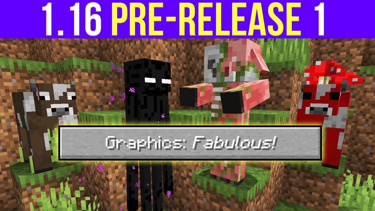 Minecraft 1.16 Pre-Release 1 (Fabulous Graphics Option) 1