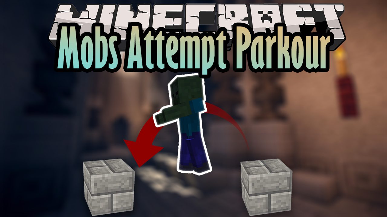 Mobs Attempt Parkour Mod (1.20.2, 1.19.4) - Mobs Jumping 1