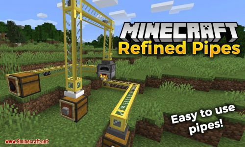 Refined Pipes Mod (1.18.2, 1.16.5) – Easy to Use Pipes Thumbnail