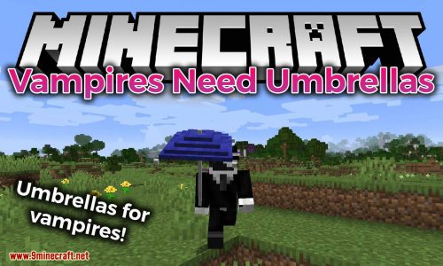 Vampires Need Umbrellas Mod (1.20.4, 1.19.4) – Protect Vampires from the Sun Thumbnail