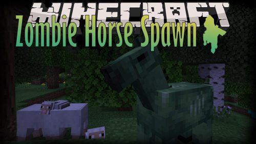 Zombie Horse Spawn Mod (1.21.1, 1.20.1) – Horses Spawn with Riders Thumbnail