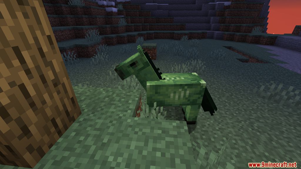 Zombie Horse Spawn Mod (1.20.4, 1.19.4) - Horses Spawn with Riders 3