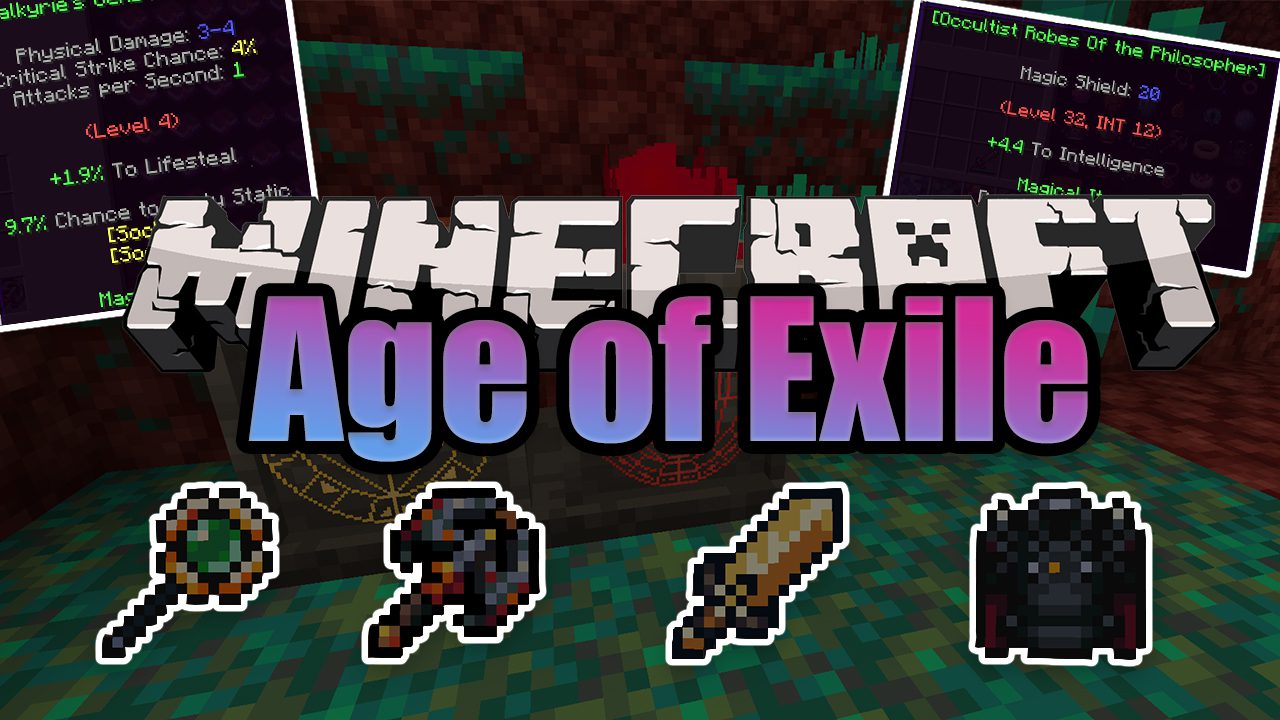 Age of Exile Mod 1.16.5, 1.16.1 (Adventurous, RPG, Looting) 1