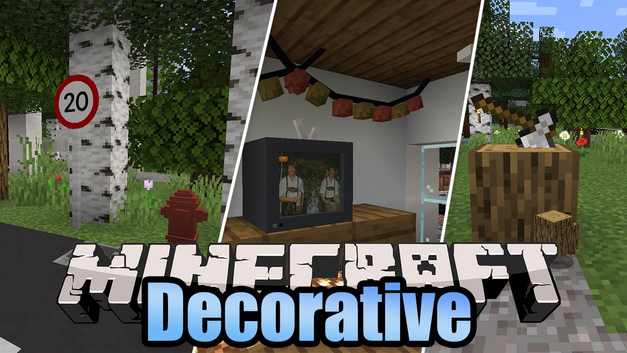 Decorative Mod (1.18.2, 1.17.1) - New Decorations for your World 1