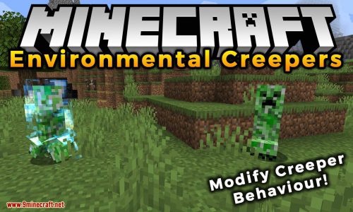 Environmental Creepers Mod (1.20.4, 1.19.4) – Modify Creeper Behavior Thumbnail