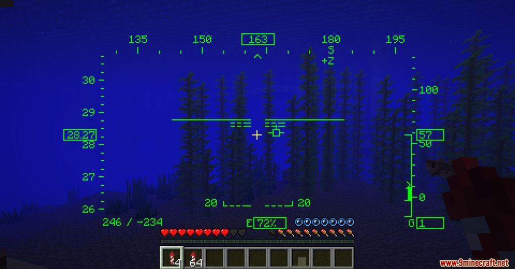 FlightHUD Mod (1.19, 1.17.1) - HUD for Flying Mode 10