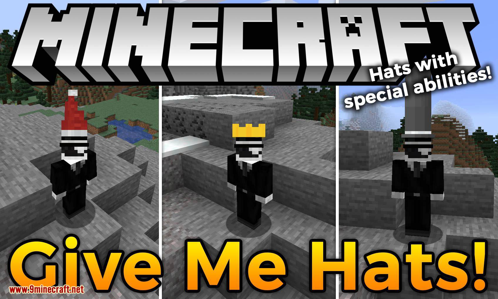 Give Me Hats Mod (1.20.4, 1.19.2) - Hats with Special Abilities 1