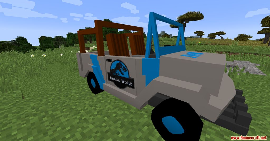 MineJurassic Vehicles Mod 1.12.2 (Decorations, Vehicles) 6