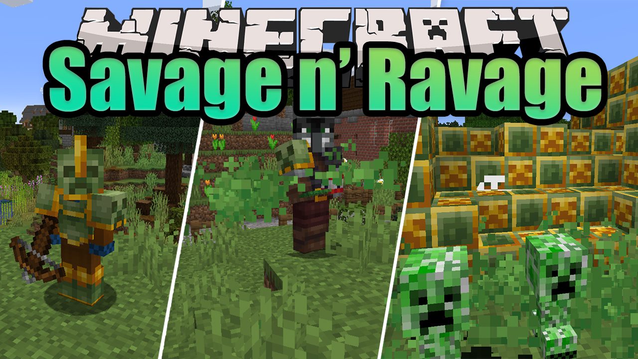 Savage and Ravage Mod (1.19.2, 1.18.2) - New Vindicators 1