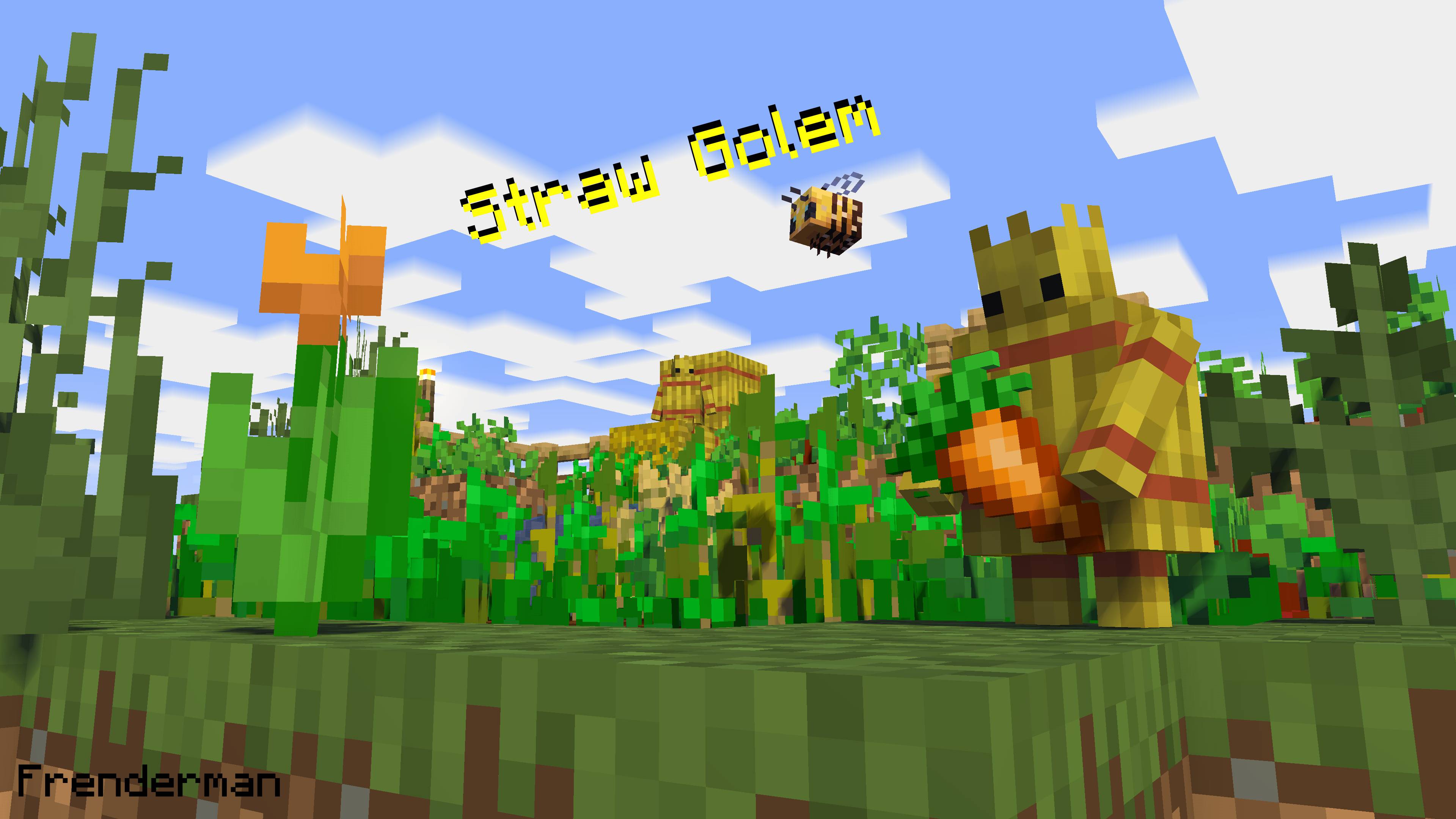 Straw Golem Reborn Mod (1.19.3, 1.18.2) - Automated Helper 3