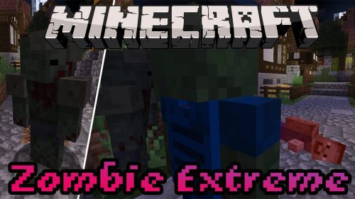 Zombie Extreme Mod (1.19.2, 1.18.2) – Dangerous, Zombies, Guns, Weapons Thumbnail