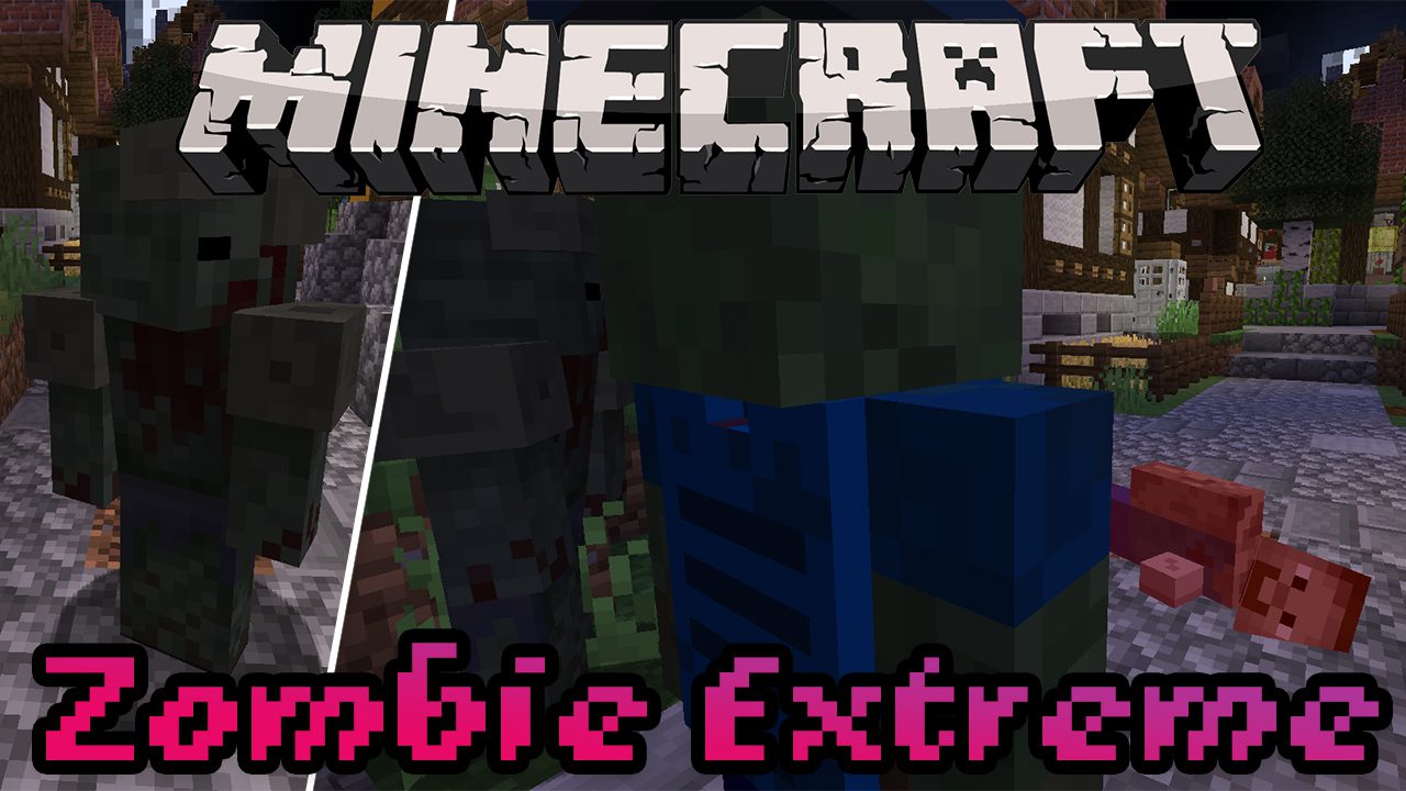 Zombie Extreme Mod (1.19.2, 1.18.2) - Dangerous, Zombies, Guns, Weapons 1