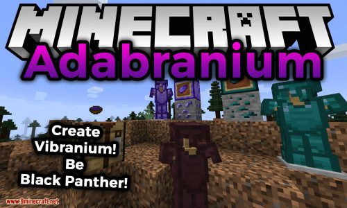 Adabranium Mod (1.20.1, 1.19.2) – Wakanda’s Materials Thumbnail