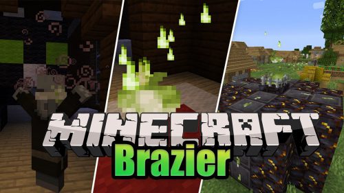 Brazier Flame Mod (1.20.1, 1.19.2) – Stop Mobs Spawning Thumbnail