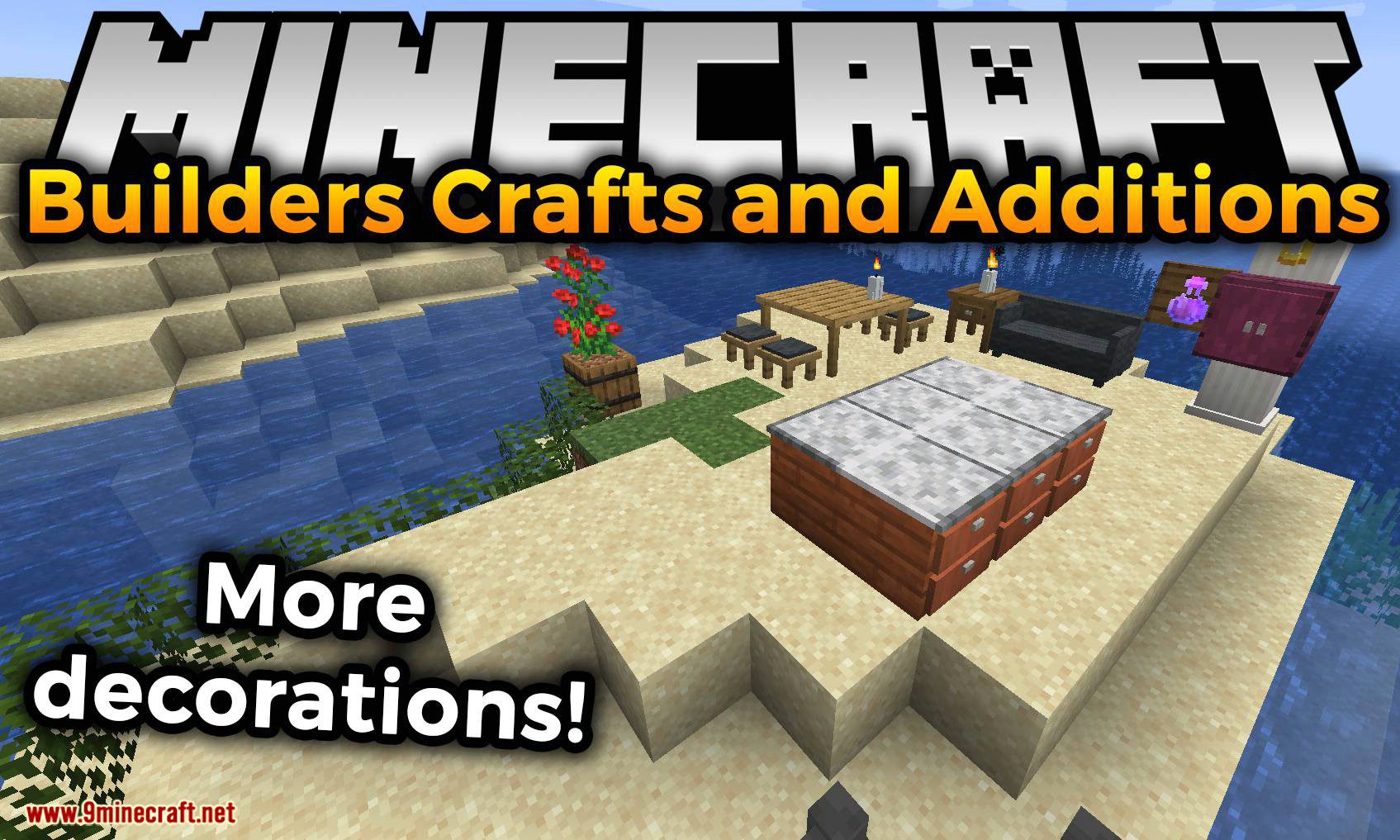 Builders Crafts & Additions Mod (1.20.2, 1.19.4) - Too Many Decorations 1