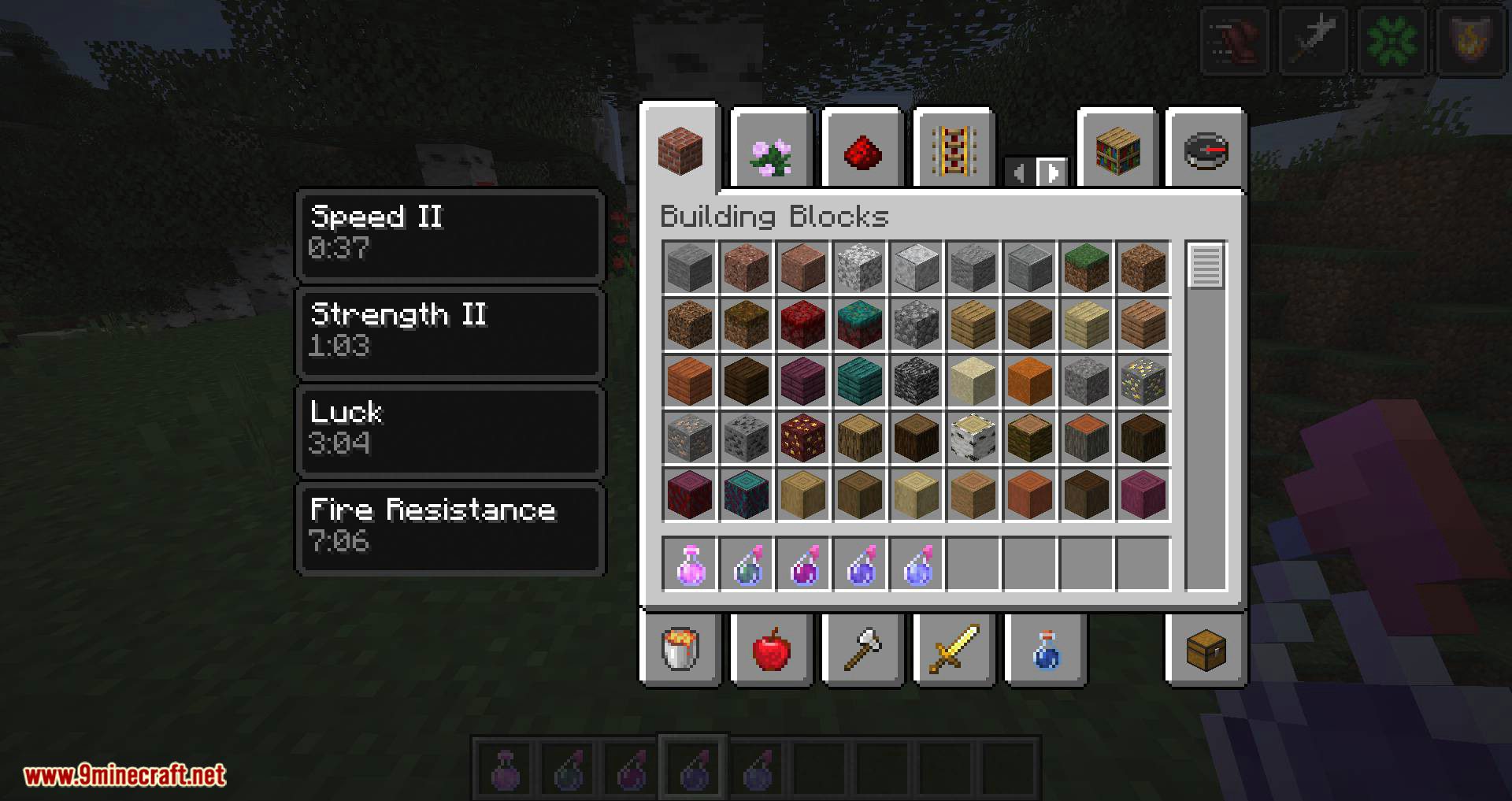 Compact Status Effects Mod (1.18.2, 1.17.1) - Brief Status Effects 12