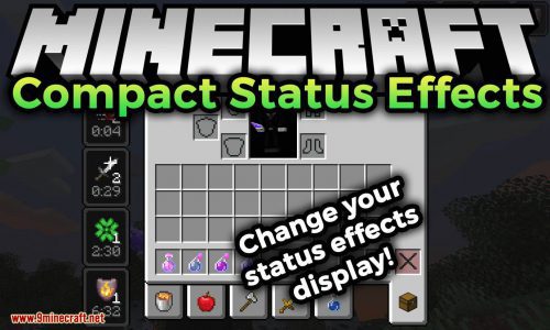 Compact Status Effects Mod (1.18.2, 1.17.1) – Brief Status Effects Thumbnail